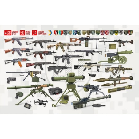 ICM35749 - Infantry Weapons & Chevrons of the Armed Forces of Ukraine