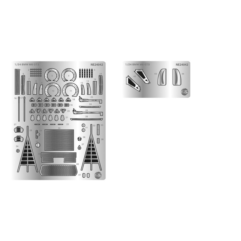 NU24042E - Etching Details Parts: BMW M6 Gt3 2020 Nls  Winner