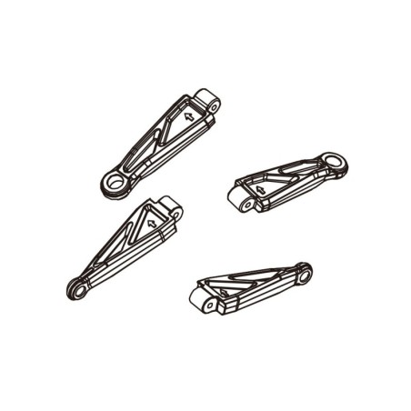 PD303-006 - Fr.Upper Arm_L/R 1PCS
Rr.Upper Arm_L/R 1PCS