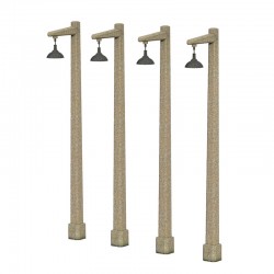 Concrete Single Arm Lamp Post x 4 Concrete Single Arm Lamp Post x 4