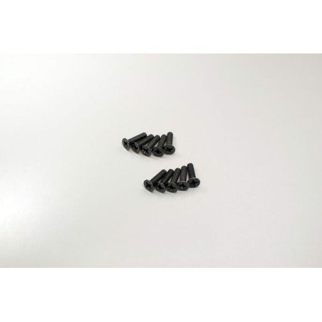 K.1-S33012 - Flat Head Metallic Scrws M3x12mm (10) Kyosho