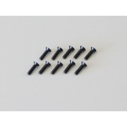 K.1-S33012 - Flat Head Metallic Scrws M3x12mm (10) Kyosho