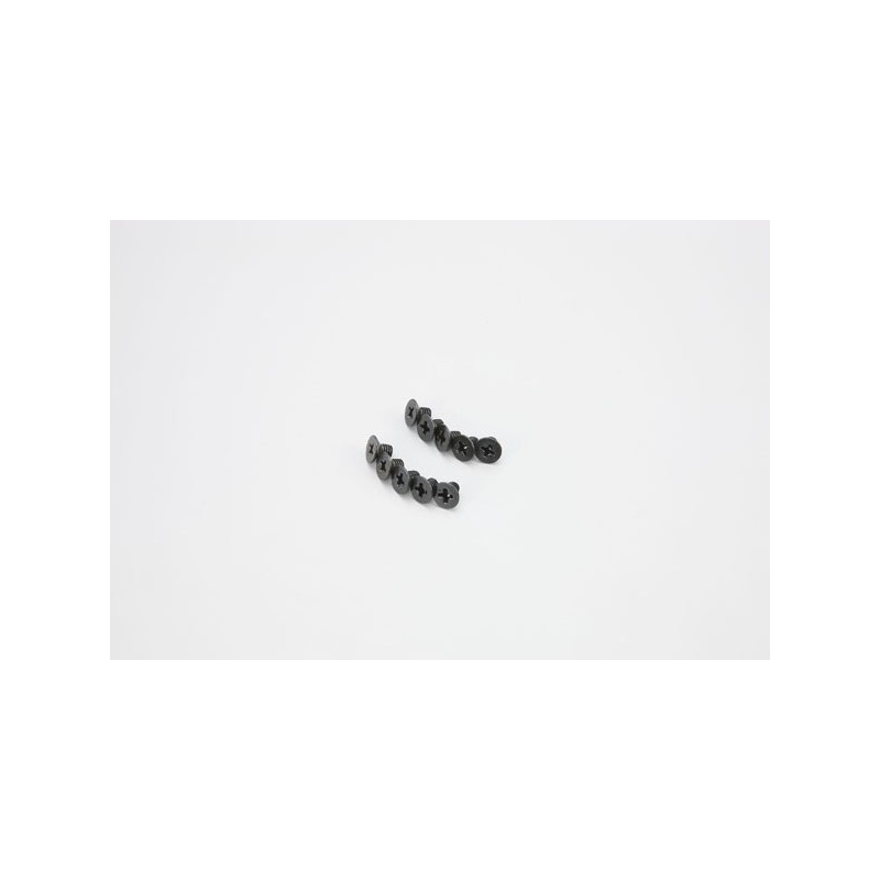 K.1-S34006 - Flat Head Metallic Screws M4x6mm (10) Kyosho