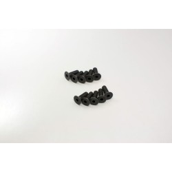 K.1-S34012 - Flat Head Metallic Screws M4x12mm (10) Kyosho
