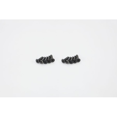 K.1-S34015 - Flat Head Metallic Screws M4x15mm (10) Kyosho