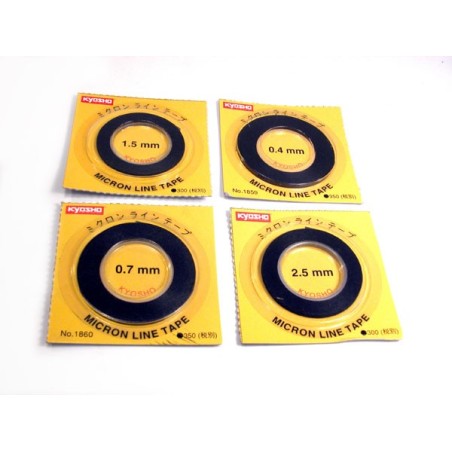 K.1860 - Black Micron Tape 0.7mm x 8m Kyosho