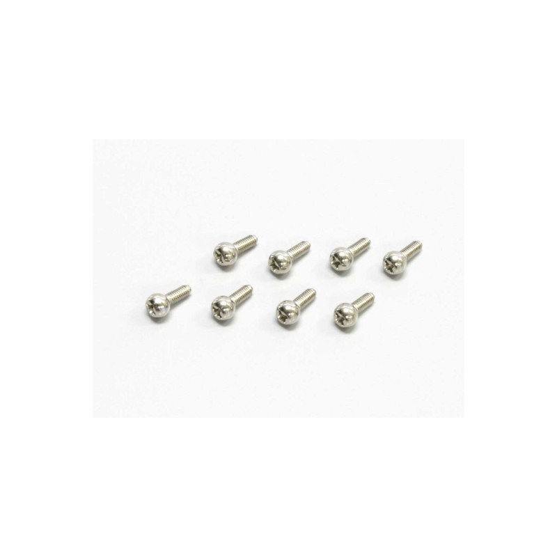 K.1284B - Kyosho 5.8mm Pillow Balls (8) Silver Colour
