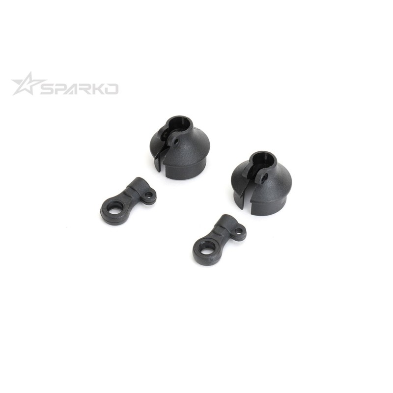 SPKF81026 - Sparko F8 Spring Cups & Shock Rod Ends (2)