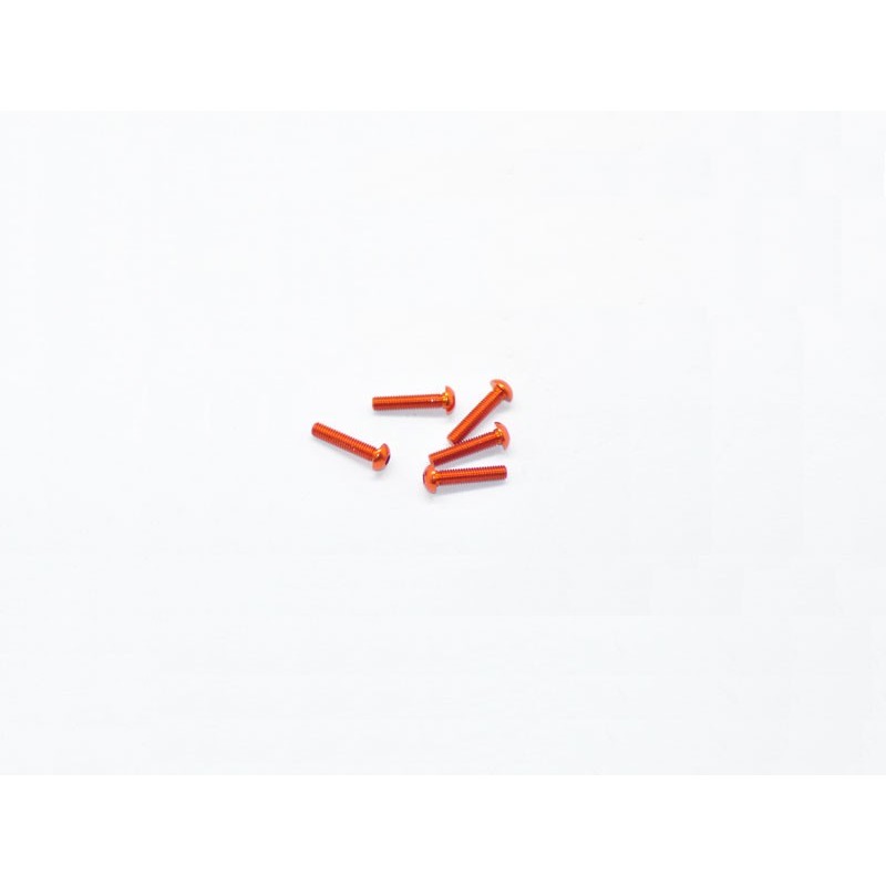 AM14RH3014-O - ALU SCREW ALLEN ROUNDHEAD M3X14 ORANGE (7075)