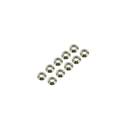 K.UT017 - M3x6mm Tapered Washer Kyosho Ultima (10) -Silver