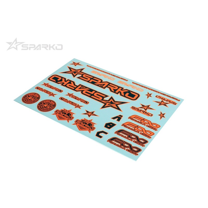 SPKF89004-OGOP - Sparko F8 Body Sticker-Orange for Optional