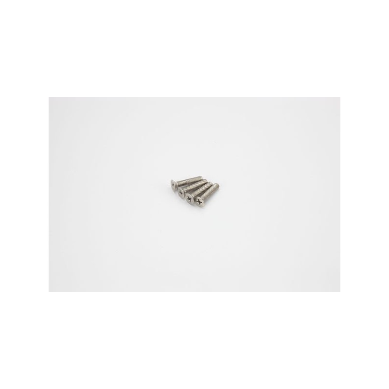 K.1-S34020T - Titan Flat Head Screws M4x20mm (4) Kyosho