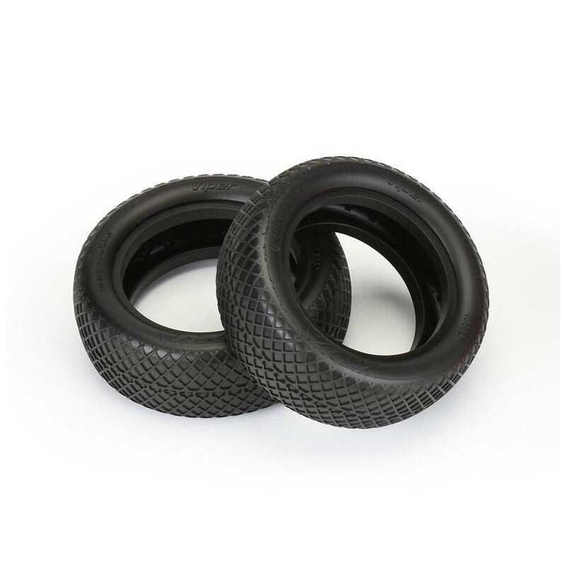 AKA13332K - AKA Viper 1:10 Buggy Tyre Medium Soft Front 4WD without Insert (2)