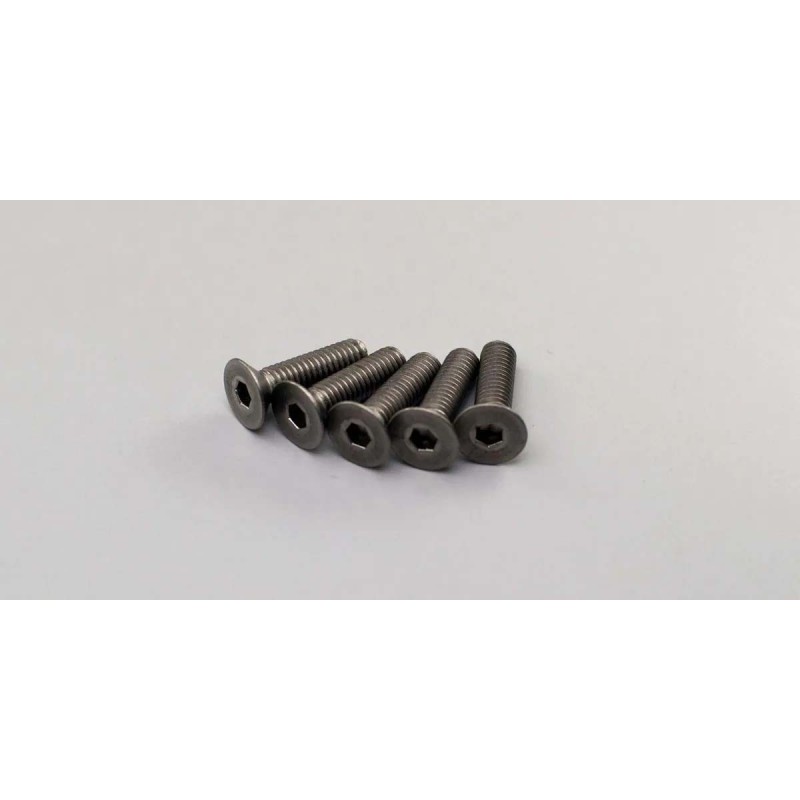K.1-S34015HT - Titan Hex Flat Head Screws M4x15mm (5) Kyosho