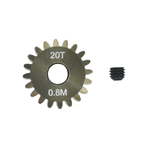 AM308020 - Pinion Gear 0.8M 20T (7075 Hard)
