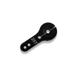 HD-METALARMD - Black Aluminium Super Strong Servo Horn 25t