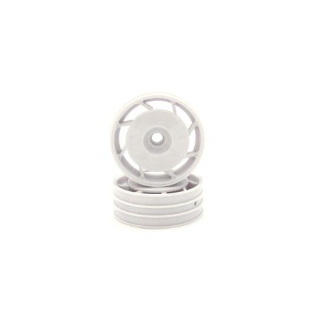 K.UTH001WT - Kyosho 1:10 Ultima Front Wheels 8D 50mm (2) - White