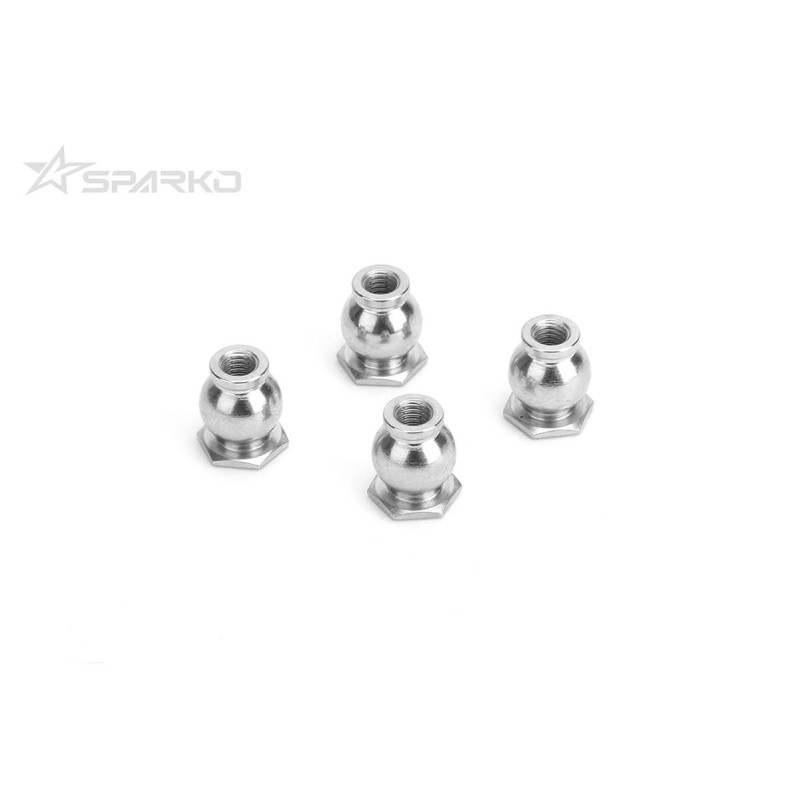 SPKF85034 - Sparko F8 Rear Upper Arm Ball Stud 7.0mm Hex (4pcs)