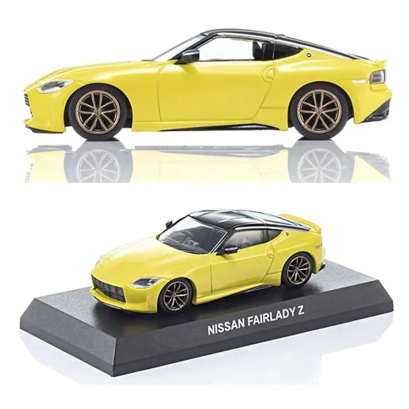 KS07117Y - Kyosho 1:64 Nissan Fairlady-Z Book Type - Yellow