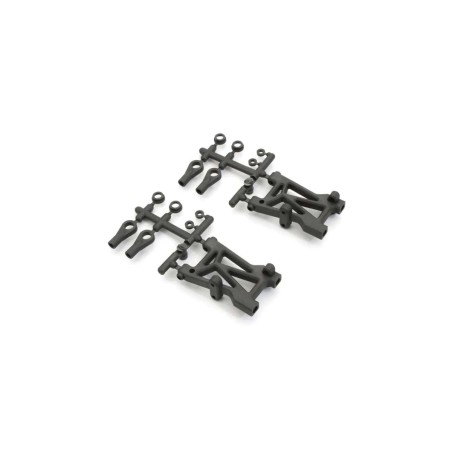 K.VZ405HB - Rear Suspension Arm Set Kyosho V-One R4 (R4/R4 Evo) Hard (2)