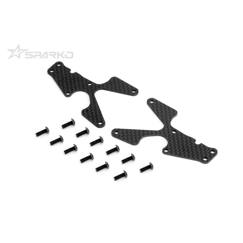 SPKF83006-15OP - Sparko F8 Carbon Front Lower Arm Inserts 1.5mm - 2pcs