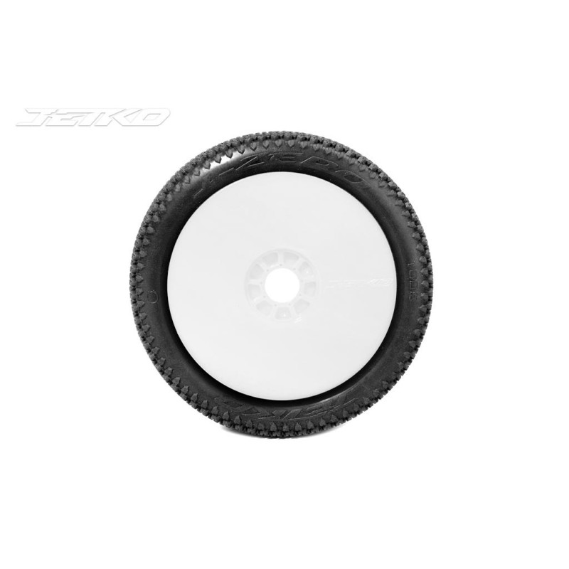 JK1008CSRW - Jetko J Zero Composite Soft 1:8 Buggy Pre-glued White Revo Rims (2)
