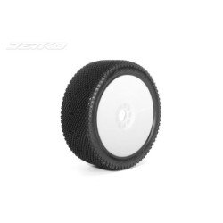 JK1008CSRW - Jetko J Zero Composite Soft 1:8 Buggy Pre-glued White Revo Rims (2)