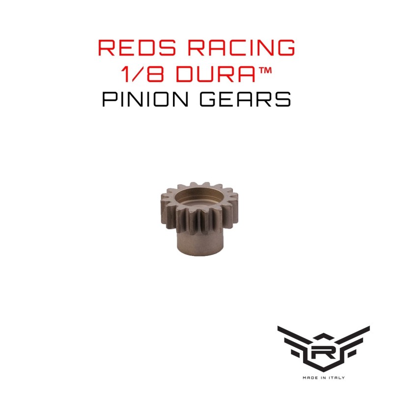 REDGR100004 - Reds Pinion Gear 16T 1:8 M1 5mm Bore