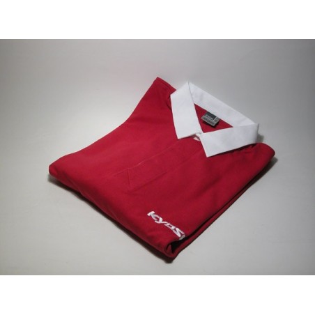 G-PRRM08-L - Kyosho Rugby Shirt Red white Collar (L)