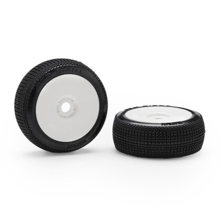 M.RDGSS-GL - Matrix Red Giant Super Soft 1:8 Buggy Pre-glued White Wheels (2)