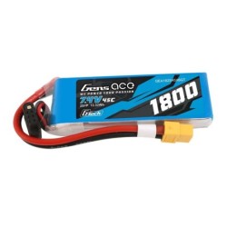 GE1-1800-2X6GT - GensAce Soaring LiPo 2S 7.4V-1800-45C(XT60) 90x30x17mm 111g G-Tech