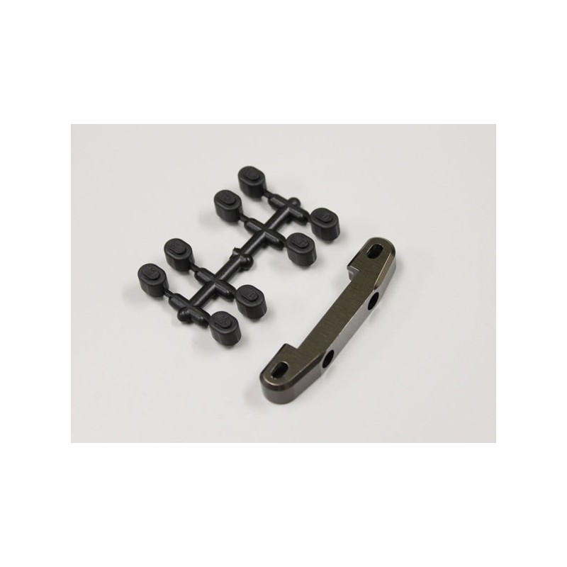 K.UMW707 - SUSPENSION HOLDER RB6-RB7 (RR-MID) ALUMINIUM - GUN METAL