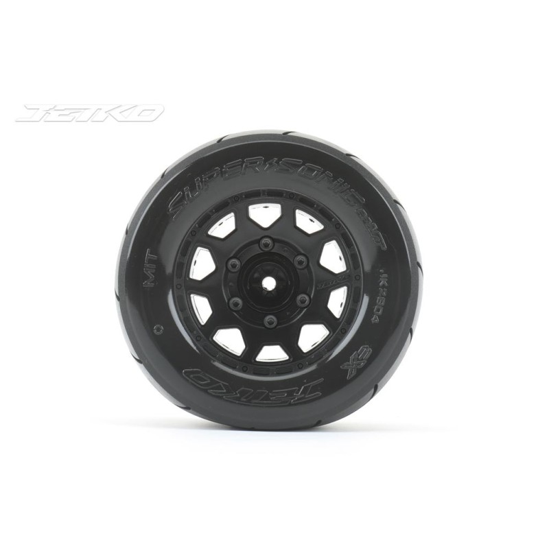 JK2804CB - Jetko EX Tyre MT Super Sonic Black Wheel 2.8" Hex 12,14,17mm (2)