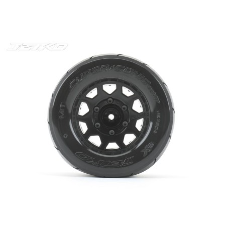 JK2804CB - Jetko EX Tyre MT Super Sonic Black Wheel 2.8" Hex 12,14,17mm (2)