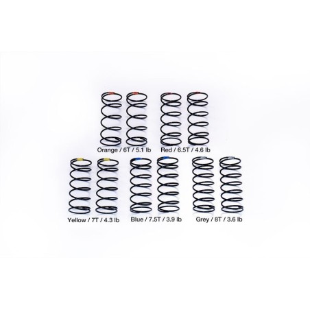 KOS04850FSET - Koswork Big Bore Front Shock Spring Set 44mm. 3.6/3.9/4.3/4.6/5.1 (5)