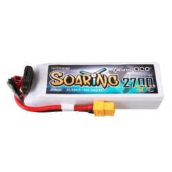 GE1-2700-3X6GT - GensAce Soaring LiPo 3S 11.1V-2700-30C(XT60) 103x34x25mm 190g G-Tech