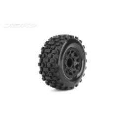 JK3105CB - Jetko EX Belted Tyre Westland SC Black wheel 12,14,17mm Hex (2)