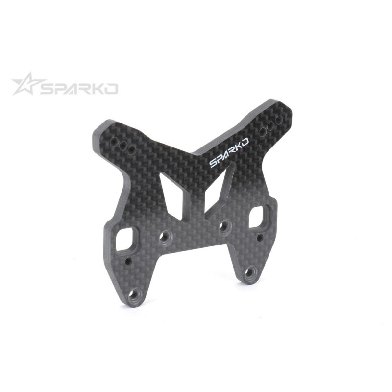 SPKF83013OP - Sparko F8 Carbon Fiber Front Shock Tower 4.5mm