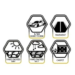 JK3204RB - Jetko EX Formula 1/10 Slicks Tyre Black Wheel 12mm Hex (4)