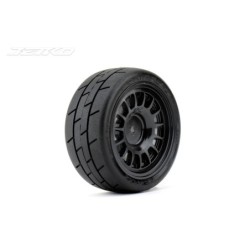 JK3204RB - Jetko EX Formula 1/10 Slicks Tyre Black Wheel 12mm Hex (4)
