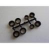 K.UMW704-0 - Rear Hub Carrier 0� Alu V2 RB5-RB6-RB7-ZX5-RT5-SC Kyosho