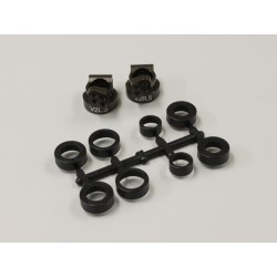 K.UMW704-0 - Rear Hub Carrier 0� Alu V2 RB5-RB6-RB7-ZX5-RT5-SC Kyosho