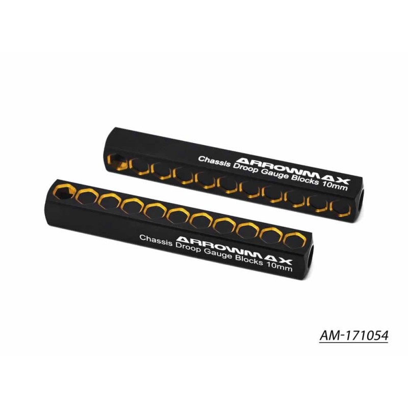 AM171054 - CHASSIS DROOP 10MM BLACK GOLDEN TOURING CAR