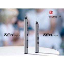 AM199911G - SES Mini Electric Screwdriver With Alu Case (28 in 1) Space Gray