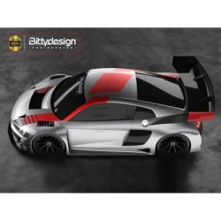 BDGT8-R8LW - Bitty Design AR8-GT3 1:8 GT Body for LWB uncut unpainted (1mm)