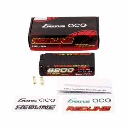 GEA62002S14M5 - GensAce Redline 2.0 Mid Size 2S HV 7.6V-140C-6200 113x47x22mm 228g