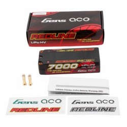 GEA70002S14M5 - GensAce Redline 2.0 Mid Size 2S HV 7.6V-140C-7000 113x47x25mm 250g