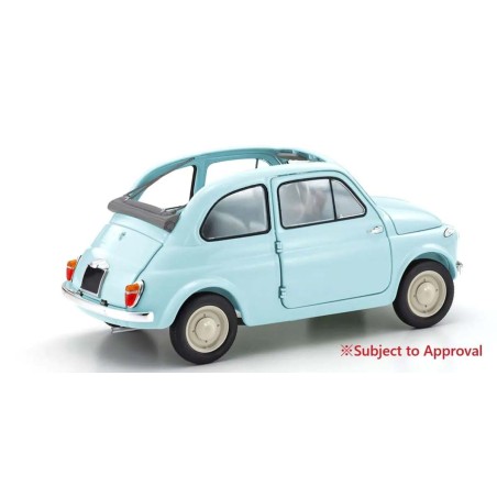 KS08966LB - Kyosho 1:18 Fiat Nuova 500 Celeste Blue