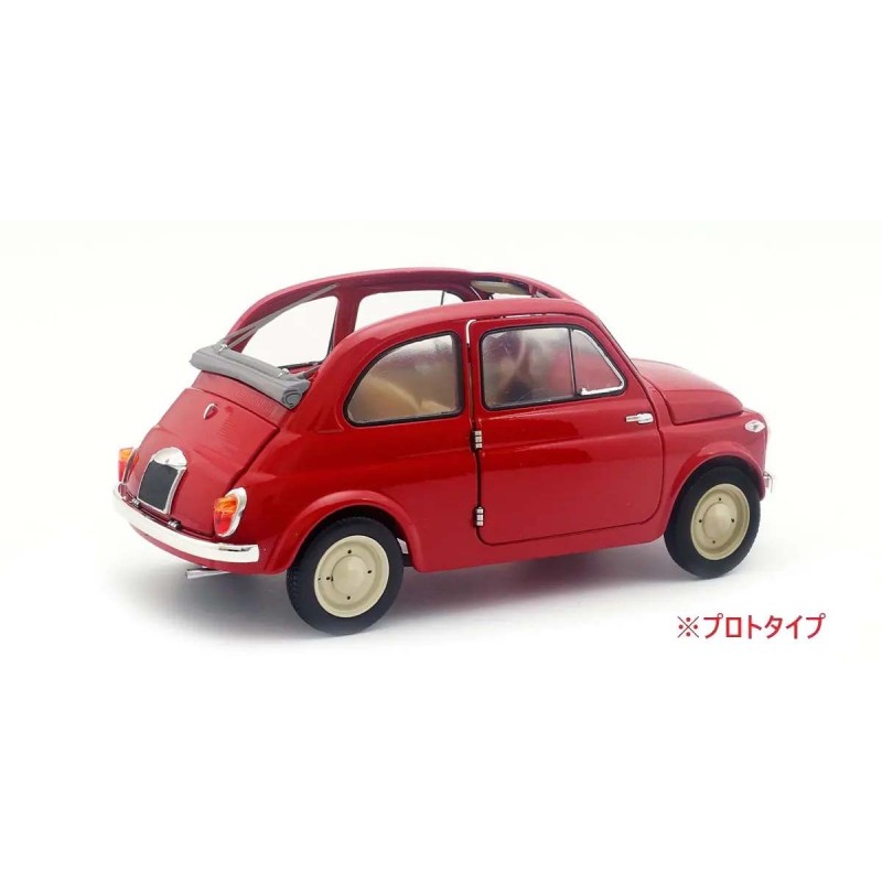 KS08966R - Kyosho 1:18 Fiat Nuova 500 Coral Red