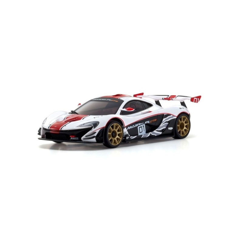 K.32324WR - Kyosho Mini-Z MR03 RWD McLaren P1 GTR White-Red (W-MM/KT531P)